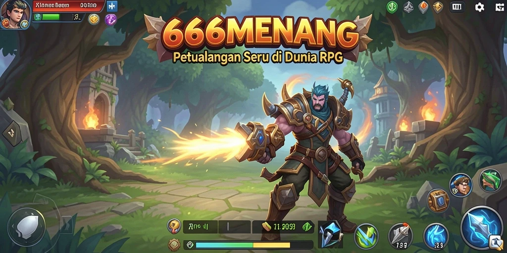Tampilan seru dari gameplay RPG di 666MENANG.