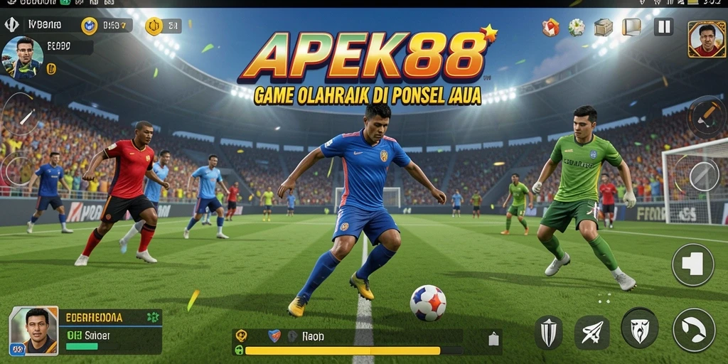 Gameplay APEK88 menunjukkan aksi olahraga yang seru dan penuh tantangan.