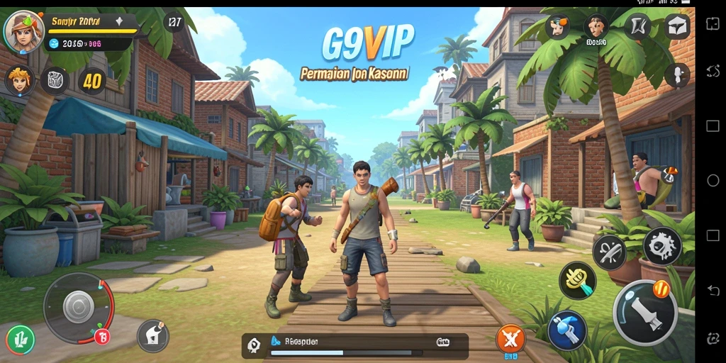 Tampilan screenshot utama G9VIP yang menampilkan gameplay kasual yang seru.