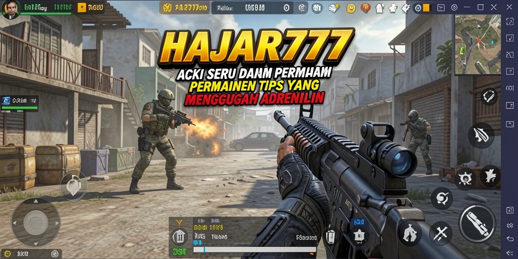Gameplay seru dalam HAJAR777 dengan aksi penuh adrenalin.