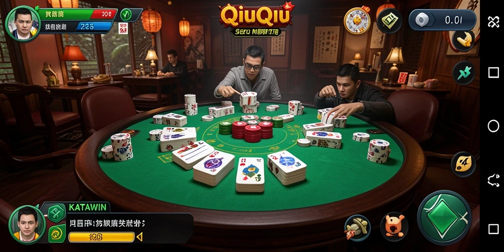 Tampilan gameplay QiuQiu yang menarik dan seru.