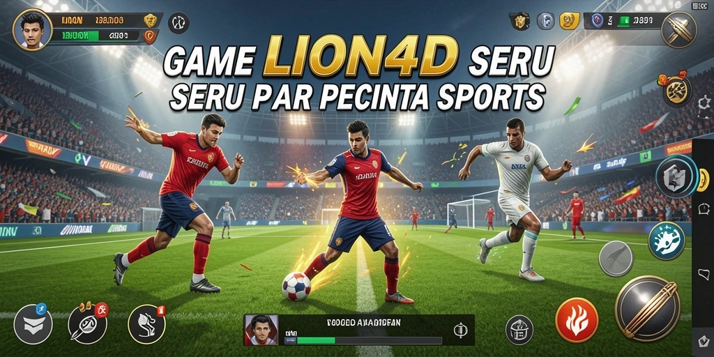 Screenshot gameplay LION4D menunjukkan aksi pertandingan yang mendebarkan.