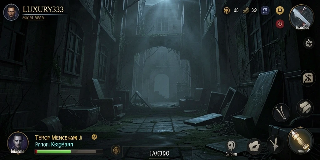 Gameplay LUXURY333 yang menegangkan saat melawan makhluk menyeramkan.