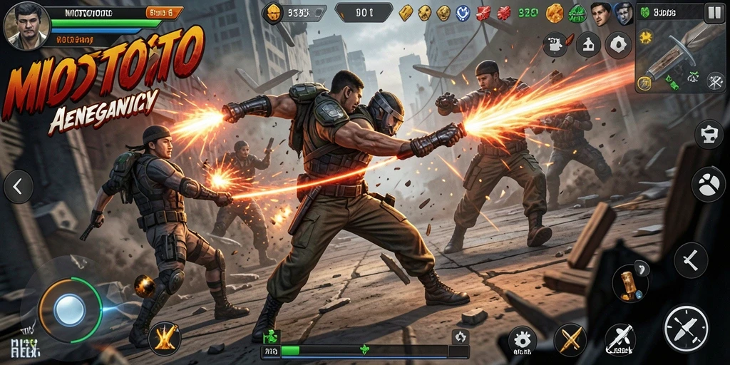 Tampilan gameplay MIOTOTO yang penuh aksi menegangkan.