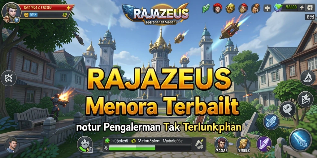 Tampilan gameplay menara pertahanan yang menegangkan.