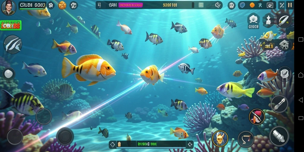 Tampilan seru gameplay Tembak Ikan di SOBET88.