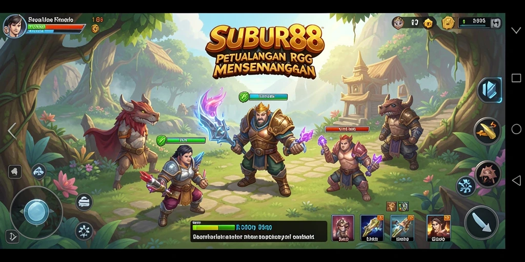 Gambaran gameplay RPG yang mendebarkan di SUBUR88.
