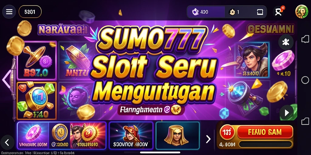 Tampilan gameplay SUMO777 yang menarik dan penuh warna.