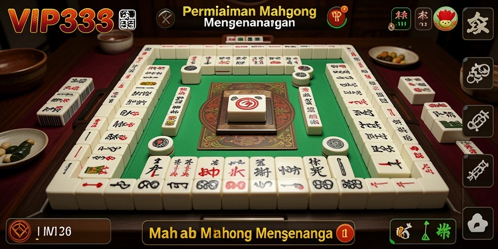 Tampilan seru gameplay Mahjong di VIP333.