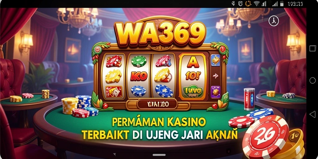 Tampilan screenshot utama dari gameplay WA369 yang menampilkan atmosfer kasino.